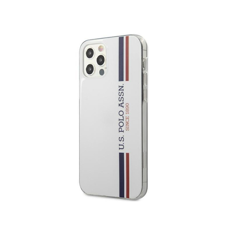 JAV Polo Assn byla Trispalvė kolekcija iPhone 12 Pro Max – balta