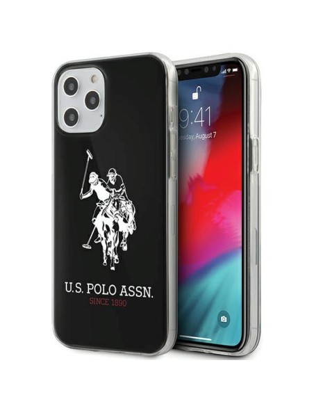 JAV Polo Assn byla Blizgus didelis logotipas, skirtas iPhone 12 Pro Max – juodas JAV Polo Assn byla Blizgus didelis logotipas, skirtas iPhone 12 Pro Max – juodas