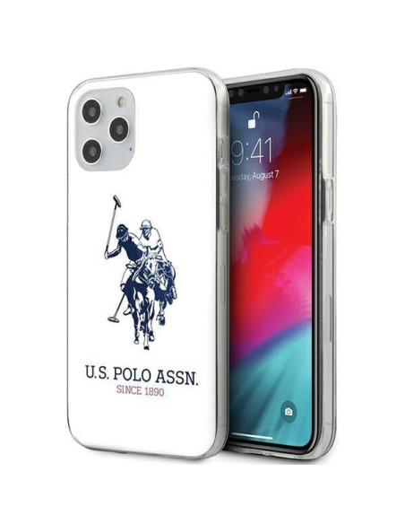 JAV Polo Assn byla Didelis blizgus logotipas, skirtas iPhone 12 Pro Max – baltas JAV Polo Assn byla Didelis blizgus logotipas, skirtas iPhone 12 Pro Max – baltas