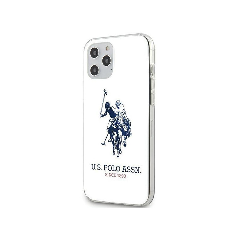 JAV Polo Assn byla Didelis blizgus logotipas, skirtas iPhone 12 Pro Max – baltas