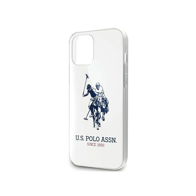 JAV Polo Assn byla Didelis blizgus logotipas, skirtas iPhone 12 Pro Max – baltas