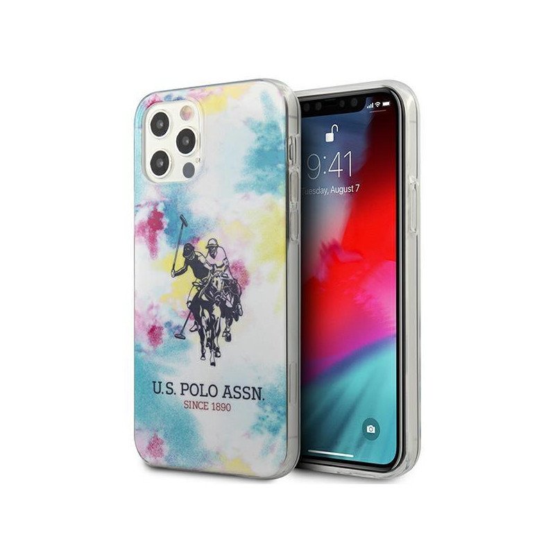 JAV Polo Assn byla Tie & Dye kolekcija, skirta iPhone 12 / iPhone 12 Pro – įvairiaspalvė JAV Polo Assn byla Tie & Dye kolekcija, skirta iPhone 12 / iPhone 12 Pro – įvairiaspalvė