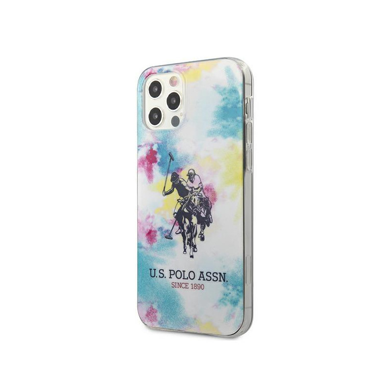 JAV Polo Assn byla Tie & Dye kolekcija, skirta iPhone 12 / iPhone 12 Pro – įvairiaspalvė
