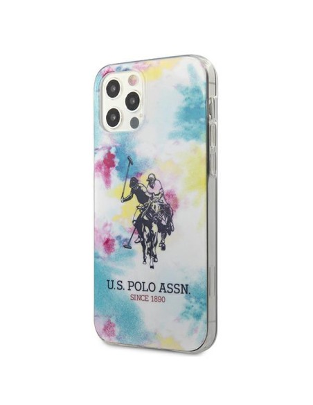 JAV Polo Assn byla Tie & Dye kolekcija, skirta iPhone 12 / iPhone 12 Pro – įvairiaspalvė JAV Polo Assn byla Tie & Dye kolekcija, skirta iPhone 12 / iPhone 12 Pro – įvairiaspalvė