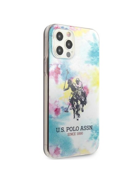 JAV Polo Assn byla Tie & Dye kolekcija, skirta iPhone 12 / iPhone 12 Pro – įvairiaspalvė JAV Polo Assn byla Tie & Dye kolekcija, skirta iPhone 12 / iPhone 12 Pro – įvairiaspalvė