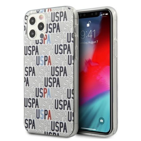 JAV Polo Assn byla Mania Collection logotipas iPhone 12 / iPhone 12 Pro - baltas