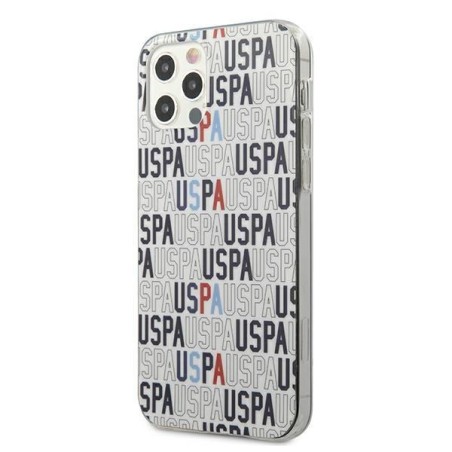 JAV Polo Assn byla Mania Collection logotipas iPhone 12 / iPhone 12 Pro - baltas