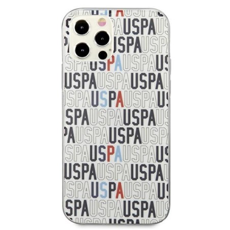 JAV Polo Assn byla Mania Collection logotipas iPhone 12 / iPhone 12 Pro - baltas