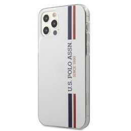 JAV Polo Assn byla Trispalvė kolekcija iPhone 12 / iPhone 12 Pro - balta