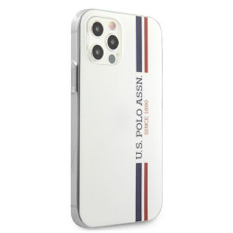 JAV Polo Assn byla Trispalvė kolekcija iPhone 12 / iPhone 12 Pro - balta