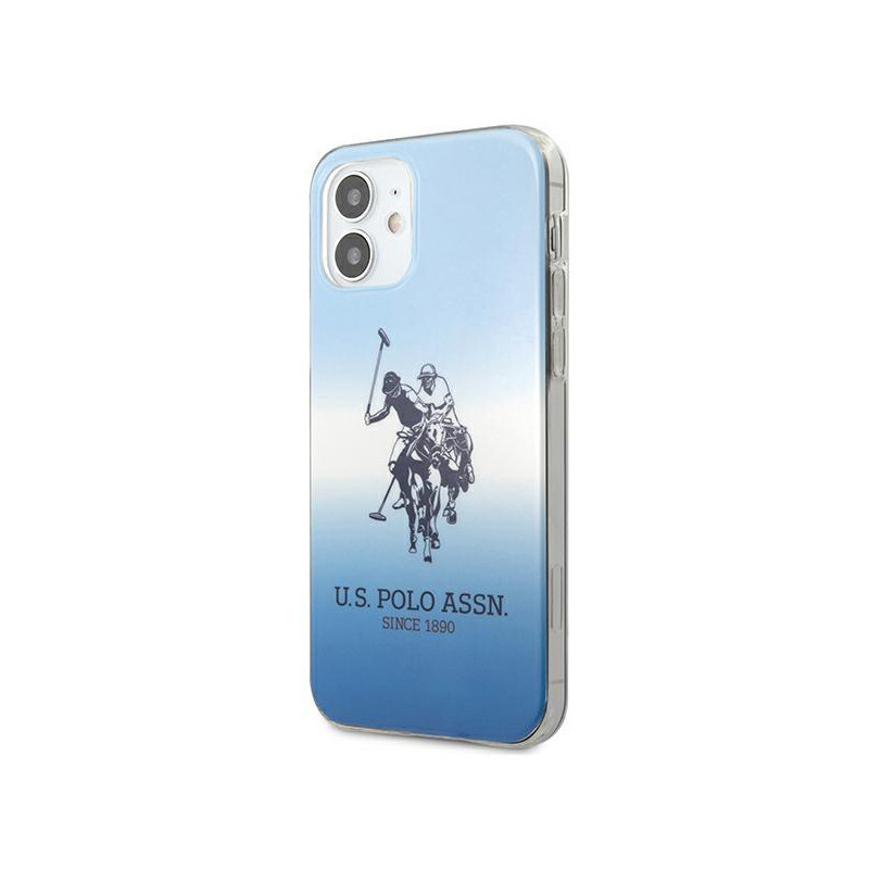 JAV Polo Assn byla Gradiento raštų kolekcija, skirta iPhone 12 mini – mėlyna