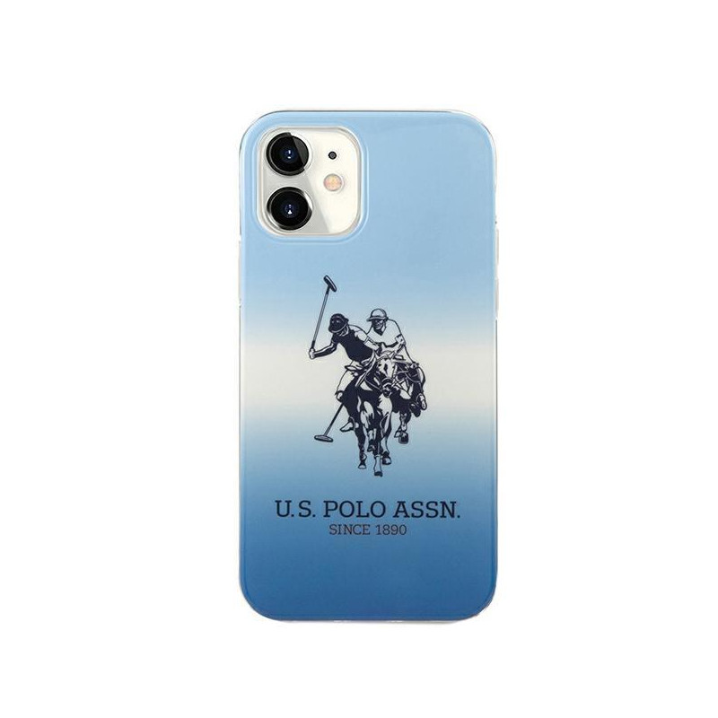 JAV Polo Assn byla Gradiento raštų kolekcija, skirta iPhone 12 mini – mėlyna