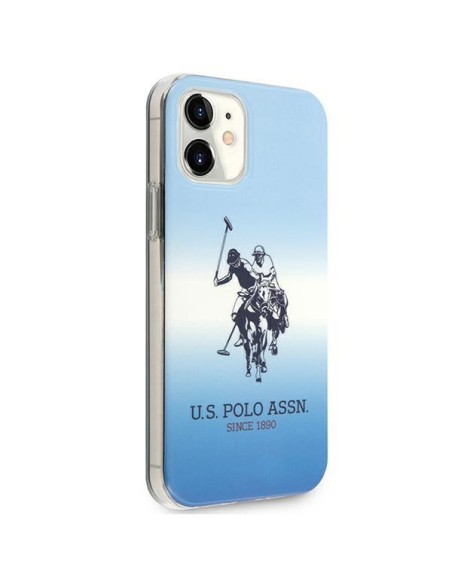 JAV Polo Assn byla Gradiento raštų kolekcija, skirta iPhone 12 mini – mėlyna JAV Polo Assn byla Gradiento raštų kolekcija, skirta iPhone 12 mini – mėlyna