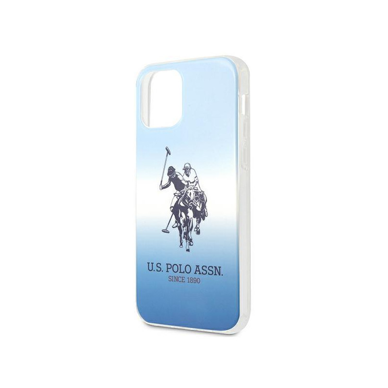 JAV Polo Assn byla Gradiento raštų kolekcija, skirta iPhone 12 mini – mėlyna