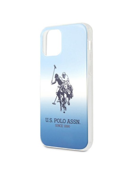 JAV Polo Assn byla Gradiento raštų kolekcija, skirta iPhone 12 mini – mėlyna JAV Polo Assn byla Gradiento raštų kolekcija, skirta iPhone 12 mini – mėlyna
