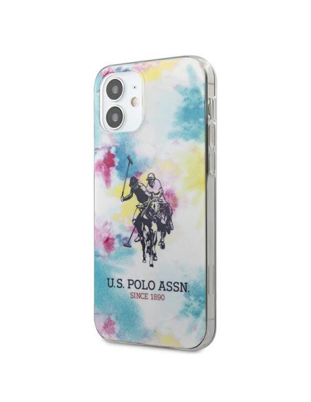 JAV Polo Assn byla Tie & Dye kolekcija iPhone 12 mini - įvairiaspalvė JAV Polo Assn byla Tie & Dye kolekcija iPhone 12 mini - įvairiaspalvė