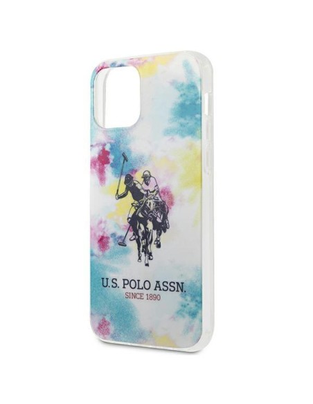 JAV Polo Assn byla Tie & Dye kolekcija iPhone 12 mini - įvairiaspalvė JAV Polo Assn byla Tie & Dye kolekcija iPhone 12 mini - įvairiaspalvė