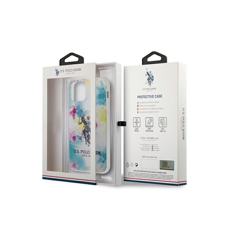 JAV Polo Assn byla Tie & Dye kolekcija iPhone 12 mini - įvairiaspalvė
