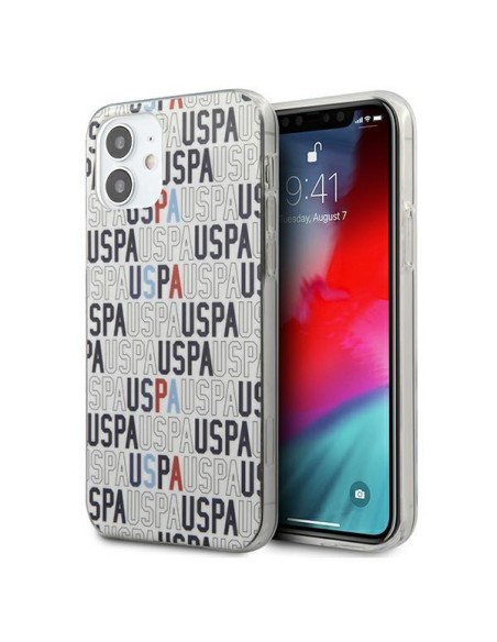 JAV Polo Assn byla Mania Collection logotipas iPhone 12 mini - baltas