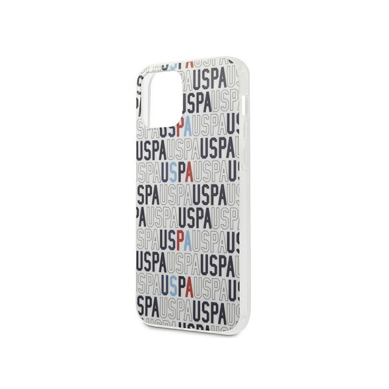 JAV Polo Assn byla Mania Collection logotipas iPhone 12 mini - baltas