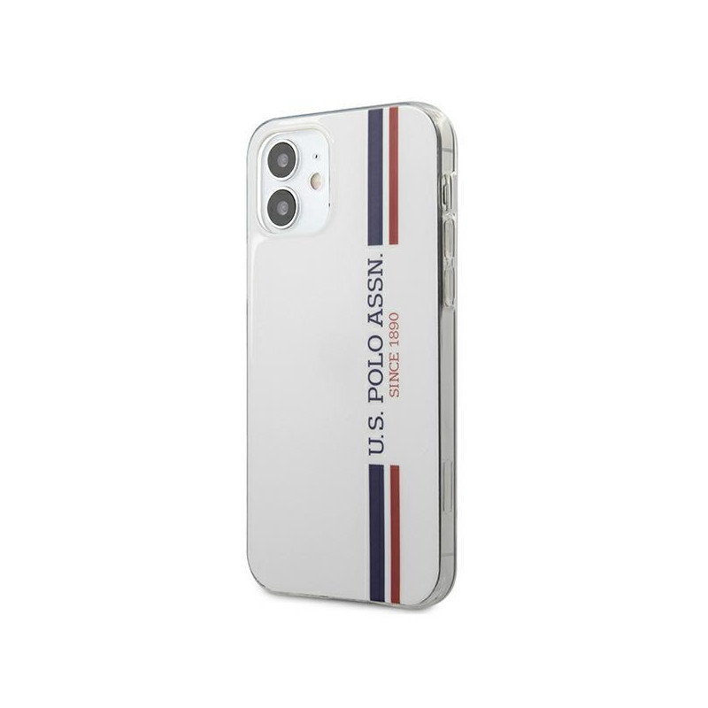 JAV Polo Assn byla Trispalvė kolekcija iPhone 12 mini - balta