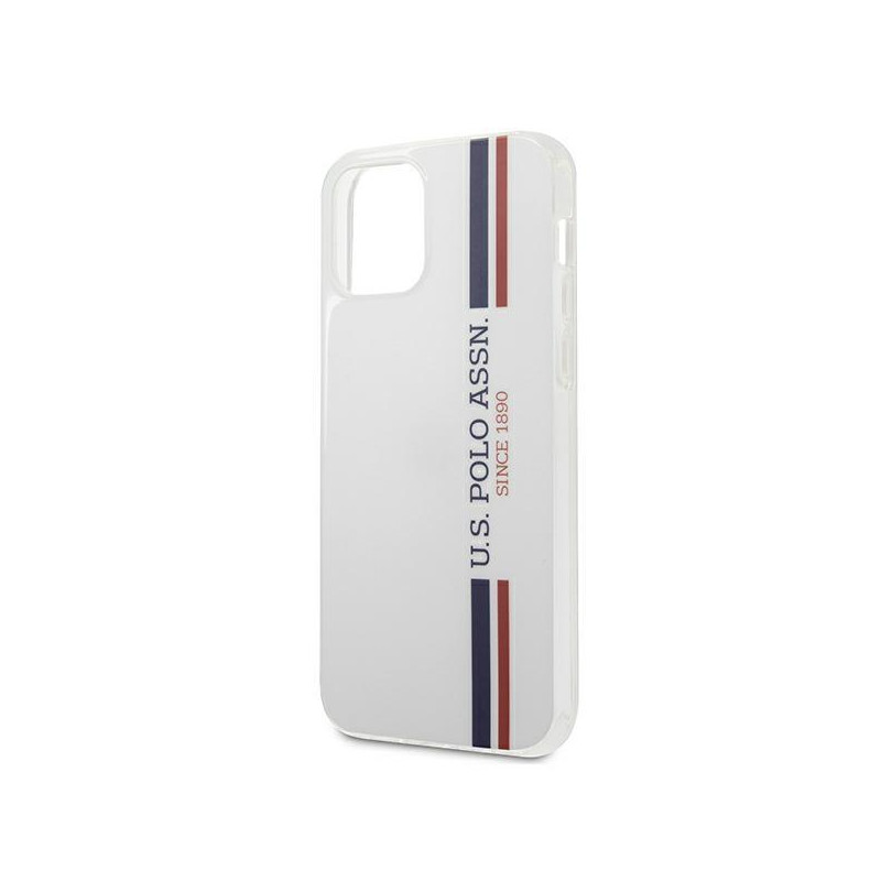 JAV Polo Assn byla Trispalvė kolekcija iPhone 12 mini - balta