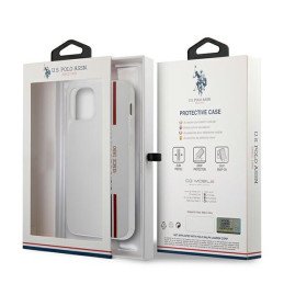 JAV Polo Assn byla Trispalvė kolekcija iPhone 12 mini - balta