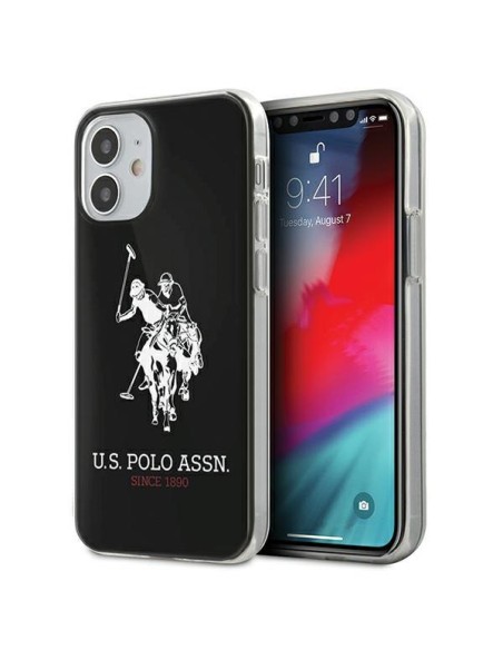JAV Polo Assn byla Shiny Big Logo iPhone 12 mini - juodas Shiny Big logotipas JAV Polo Assn byla Shiny Big Logo iPhone 12 mini - juodas Shiny Big logotipas