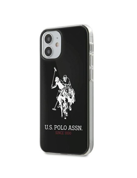 JAV Polo Assn byla Shiny Big Logo iPhone 12 mini - juodas Shiny Big logotipas JAV Polo Assn byla Shiny Big Logo iPhone 12 mini - juodas Shiny Big logotipas