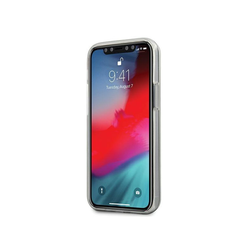 JAV Polo Assn byla Shiny Big Logo iPhone 12 mini - juodas Shiny Big logotipas