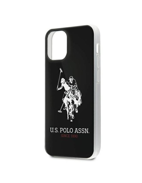 JAV Polo Assn byla Shiny Big Logo iPhone 12 mini - juodas Shiny Big logotipas JAV Polo Assn byla Shiny Big Logo iPhone 12 mini - juodas Shiny Big logotipas