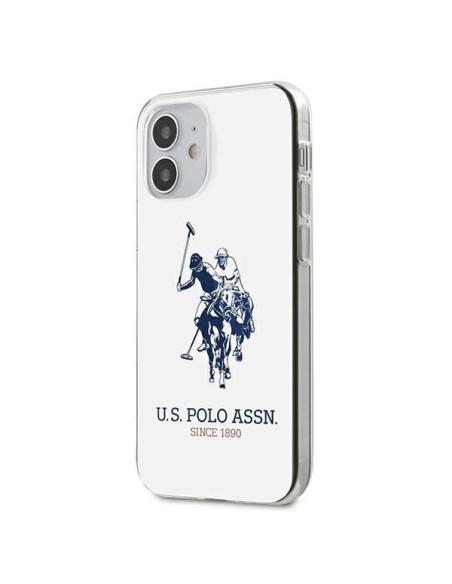 JAV Polo Assn byla Shiny Big Logo iPhone 12 mini - balta