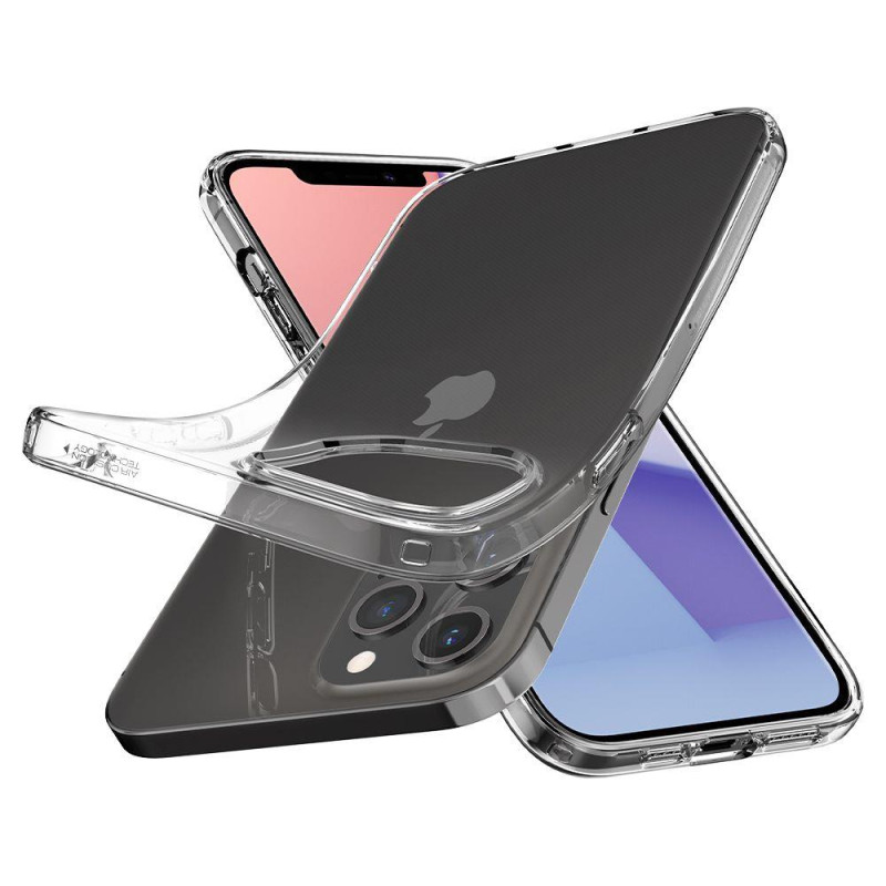 Spigen Liquid Crystal dėklas iPhone 12 / iPhone 12 Pro - skaidrus