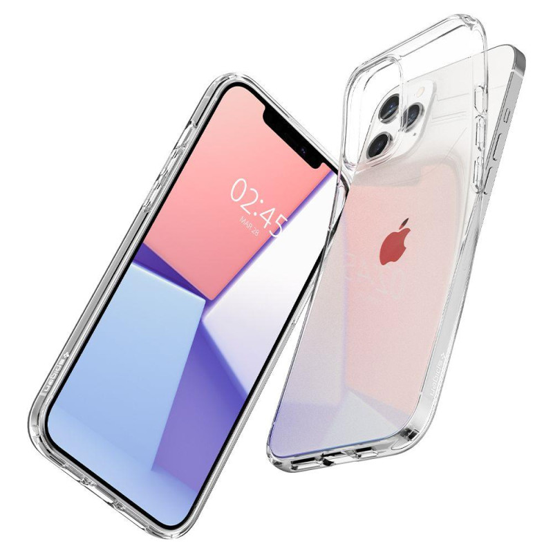Spigen Liquid Crystal dėklas iPhone 12 / iPhone 12 Pro - skaidrus