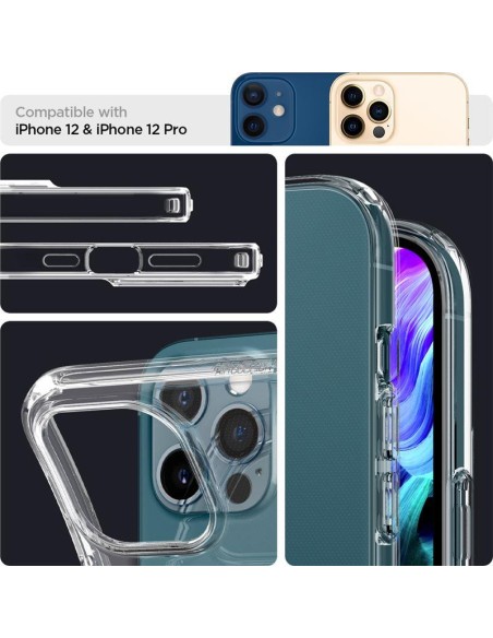 Spigen Liquid Crystal dėklas iPhone 12 / iPhone 12 Pro - skaidrus Spigen Liquid Crystal dėklas iPhone 12 / iPhone 12 Pro - skaidrus