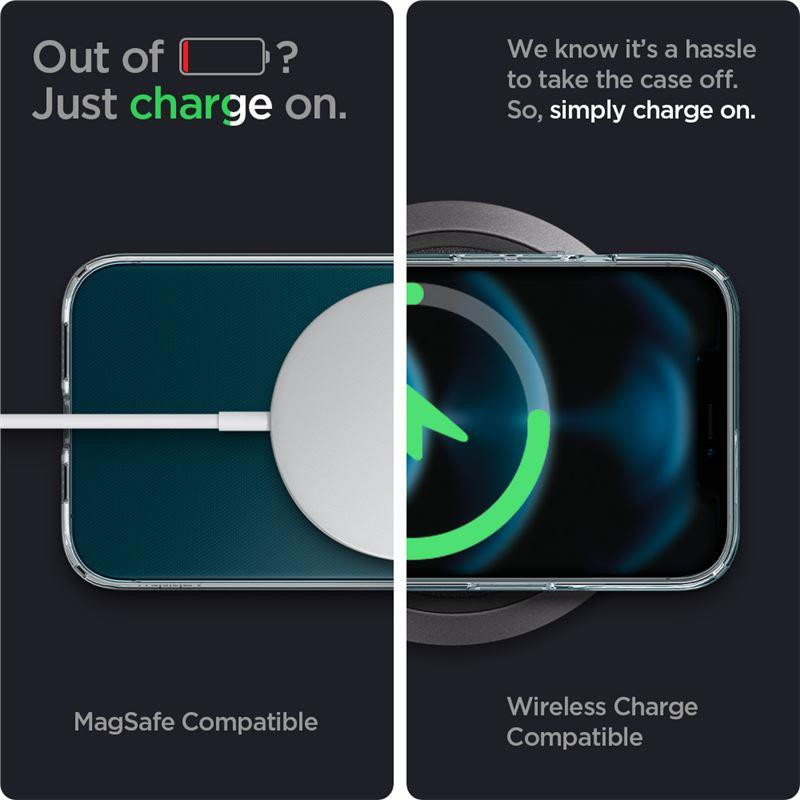 Spigen Liquid Crystal dėklas iPhone 12 / iPhone 12 Pro - skaidrus