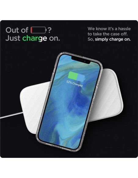Spigen Liquid Crystal dėklas iPhone 12 / iPhone 12 Pro - skaidrus ir blizgantis Spigen Liquid Crystal dėklas iPhone 12 / iPhone 12 Pro - skaidrus ir blizgantis