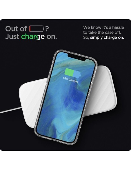 Spigen Liquid Crystal dėklas iPhone 12 / iPhone 12 Pro - skaidrus ir blizgantis Spigen Liquid Crystal dėklas iPhone 12 / iPhone 12 Pro - skaidrus ir blizgantis