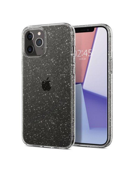 Spigen Liquid Crystal dėklas iPhone 12 / iPhone 12 Pro - skaidrus ir blizgantis Spigen Liquid Crystal dėklas iPhone 12 / iPhone 12 Pro - skaidrus ir blizgantis