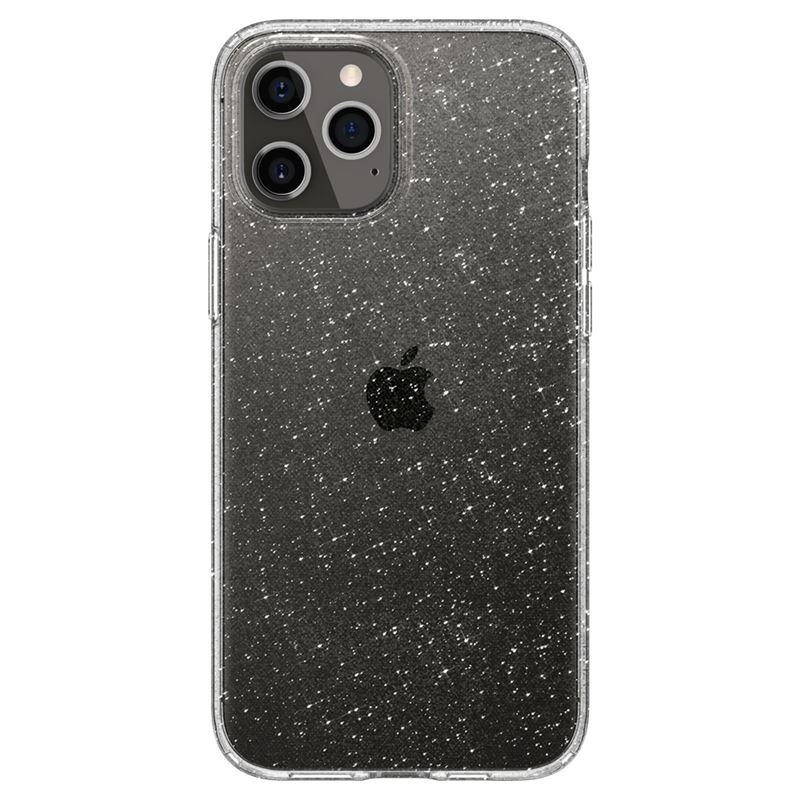 Spigen Liquid Crystal dėklas iPhone 12 / iPhone 12 Pro - skaidrus ir blizgantis