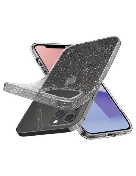 Spigen Liquid Crystal dėklas iPhone 12 / iPhone 12 Pro - skaidrus ir blizgantis Spigen Liquid Crystal dėklas iPhone 12 / iPhone 12 Pro - skaidrus ir blizgantis