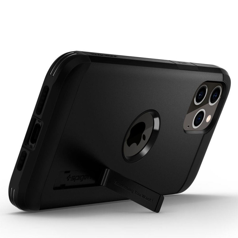 Spigen Tough Armor dėklas iPhone 12 / iPhone 12 Pro - juodas
