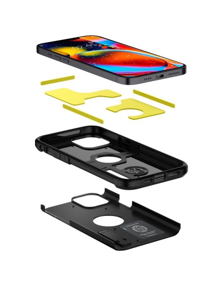 Spigen Tough Armor dėklas iPhone 12 / iPhone 12 Pro - juodas