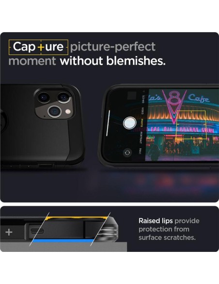 Spigen Tough Armor dėklas iPhone 12 / iPhone 12 Pro - juodas