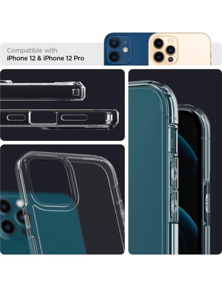Spigen Ultra Hybrid dėklas iPhone 12 / iPhone 12 Pro - skaidrus Spigen Ultra Hybrid dėklas iPhone 12 / iPhone 12 Pro - skaidrus
