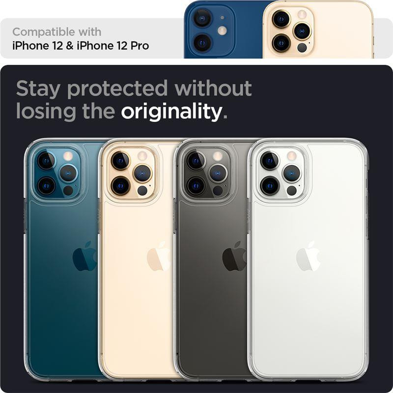 Spigen Ultra Hybrid dėklas iPhone 12 / iPhone 12 Pro - skaidrus
