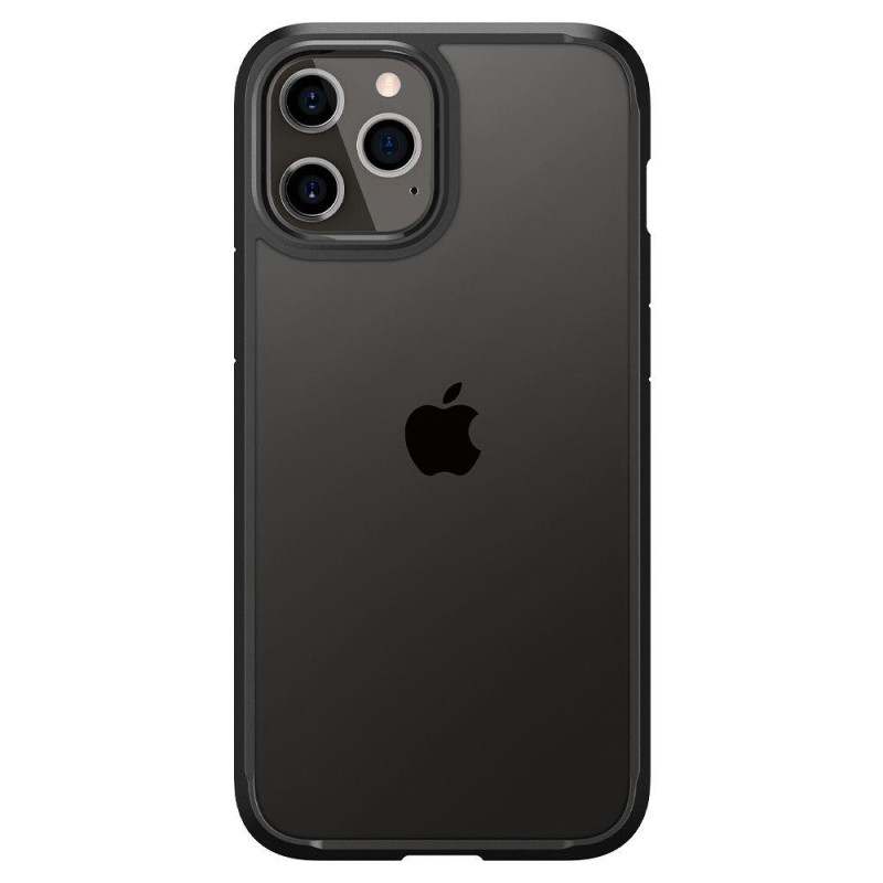 Spigen Ultra Hybrid dėklas skirtas iPhone 12 / iPhone 12 Pro - matinė juoda