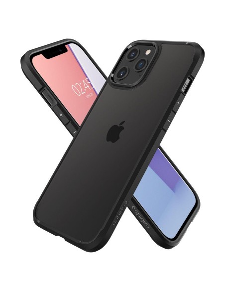 Spigen Ultra Hybrid dėklas skirtas iPhone 12 / iPhone 12 Pro - matinė juoda Spigen Ultra Hybrid dėklas skirtas iPhone 12 / iPhone 12 Pro - matinė juoda