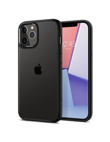 Spigen Ultra Hybrid dėklas skirtas iPhone 12 / iPhone 12 Pro - matinė juoda Spigen Ultra Hybrid dėklas skirtas iPhone 12 / iPhone 12 Pro - matinė juoda