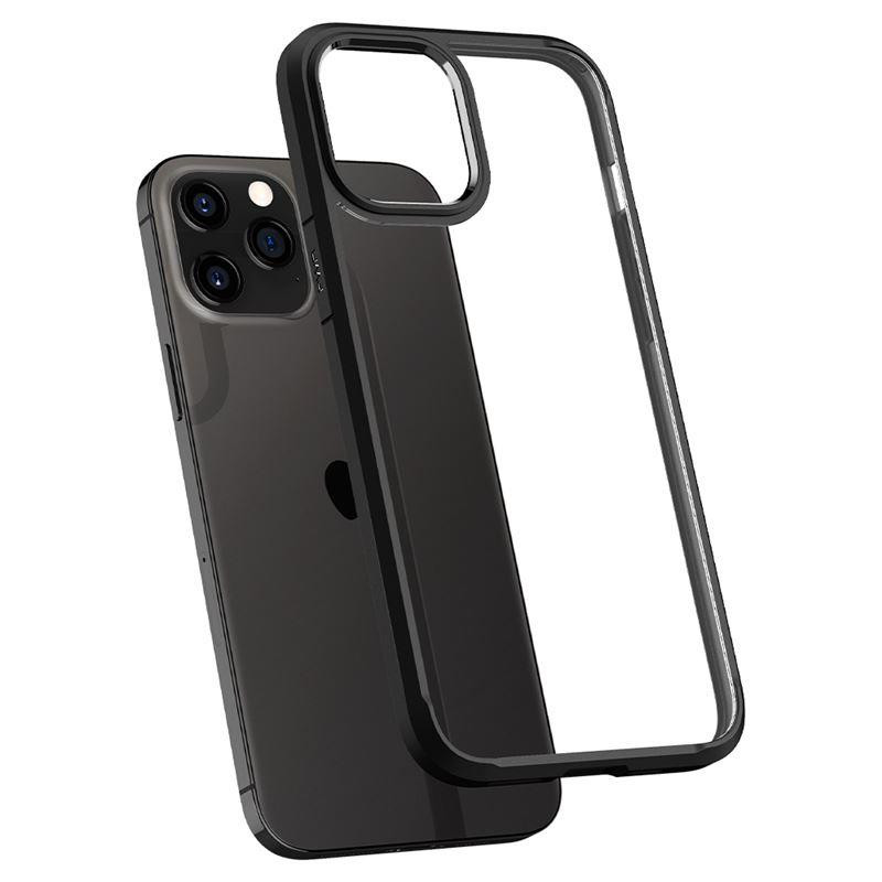 Spigen Ultra Hybrid dėklas skirtas iPhone 12 / iPhone 12 Pro - matinė juoda